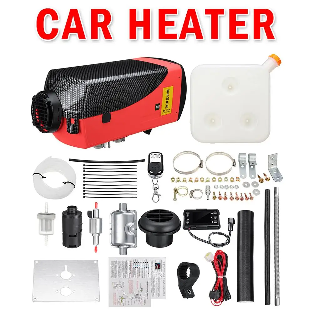 Воздушный дизельный топливный обогреватель с одним отверстием 12 В 5000 Вт ЖК