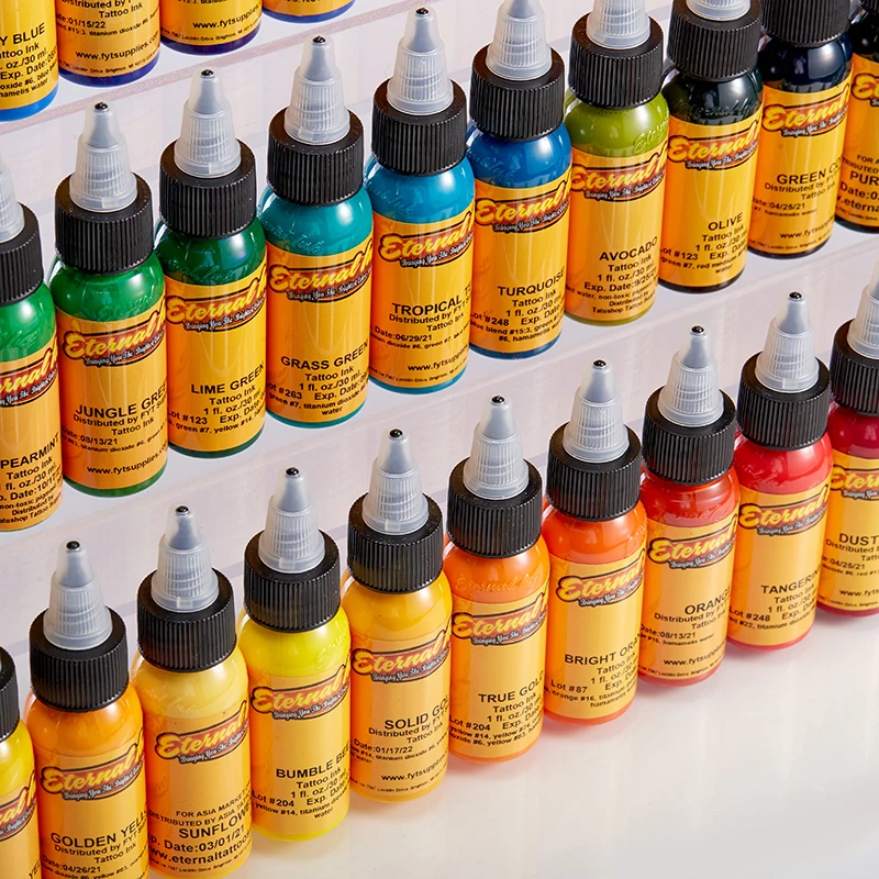 Ink 50Pcs татуировки вечная краска для набор перманентных чернил тела также