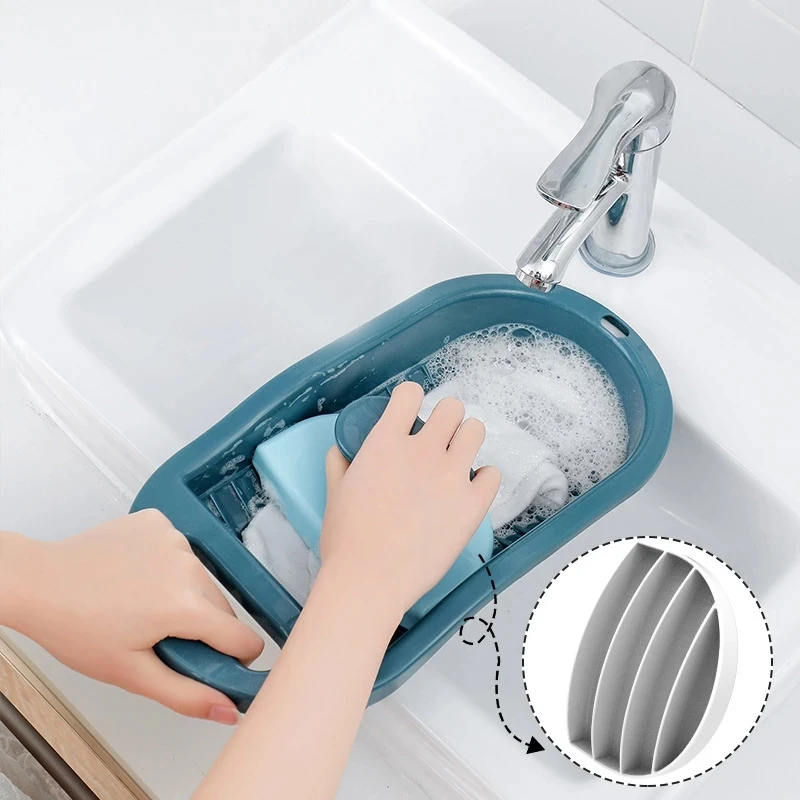 

Portable Plastic Anti Slip Thicken All-in-one Underwear Washboard Household Socks Panties Washing Board Bathroom Accessories
