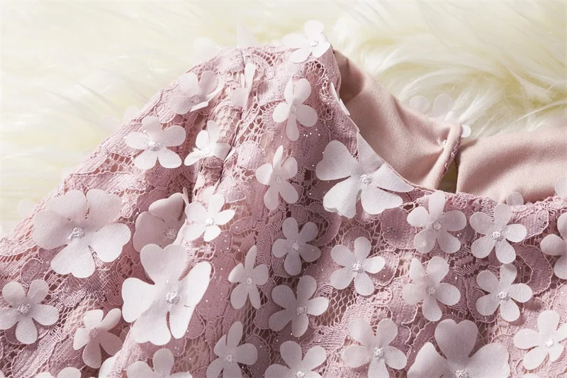 Милые детские платья с длинными рукавами для девочек Осеннее платье цветочной