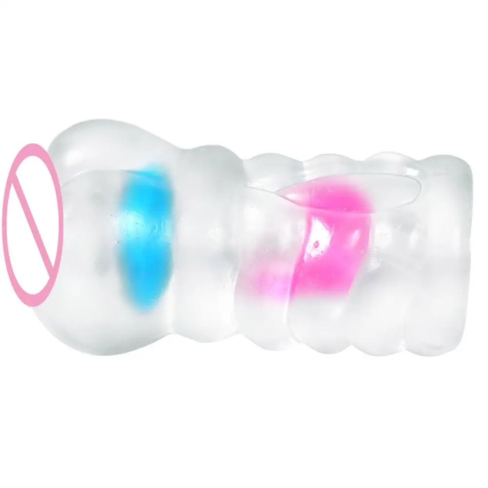 Прозрачный Мужской мастурбатор с имитацией чашка самолета настоящая Вагина секс