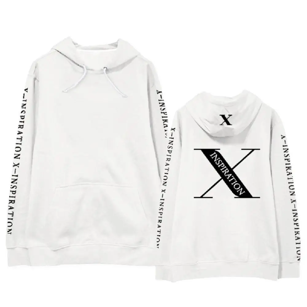 White Mainlead Kpop JongHyun X INSPIRATION концертная Кепка в стиле унисекс Толстовка SHINEE Sweatershirt - Цвет: White