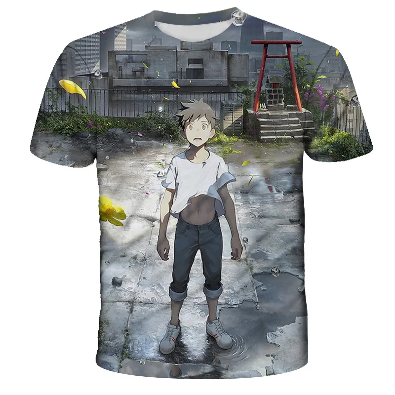 

Boys and girls 3D printed T-shirt cartoon print clothes comfortable summer 2021