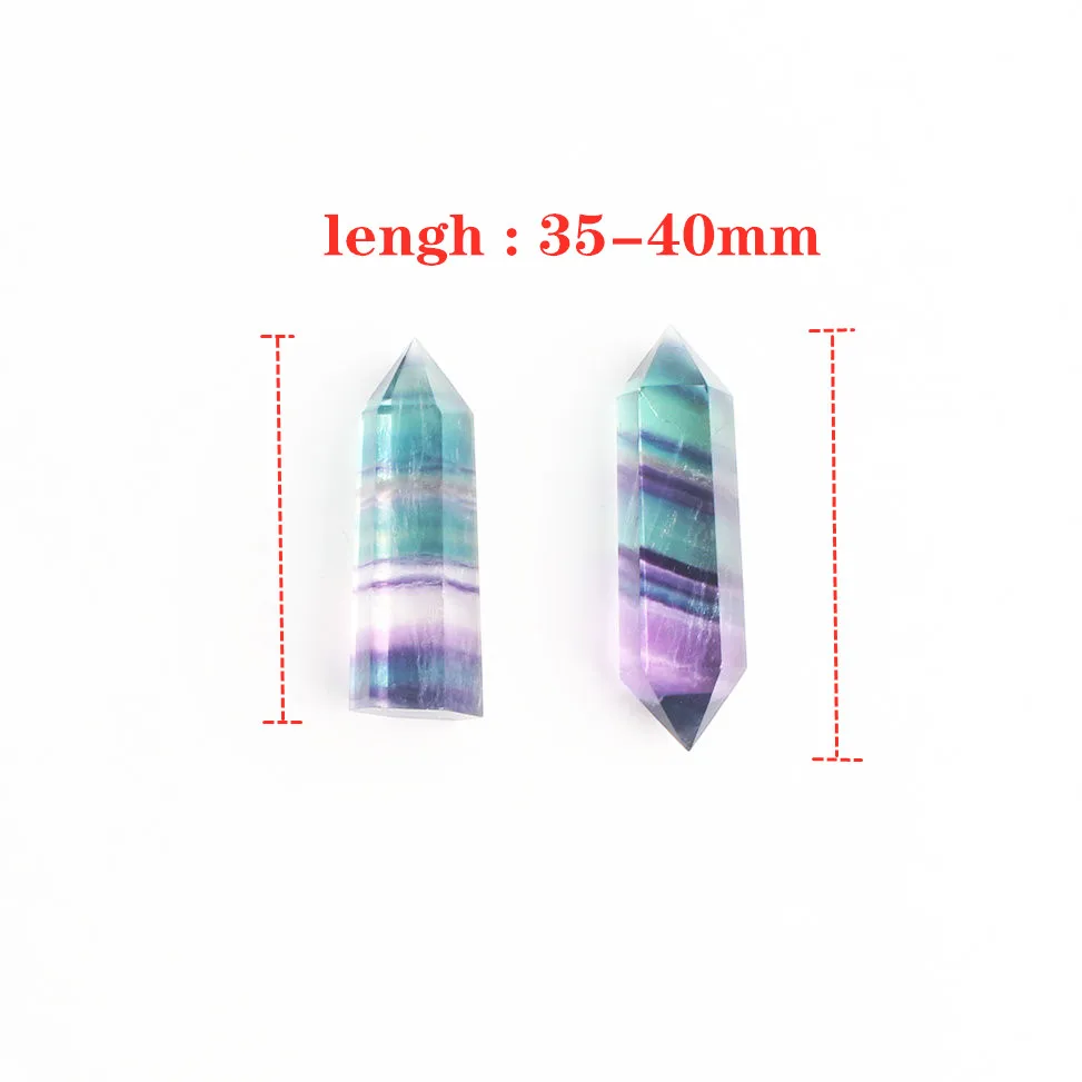 1 шт. натуральный флюорит шестиугольная колонна кристаллическая точка лечебная