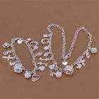 Женский вечерние колье и сердца, из серебра 925 пробы