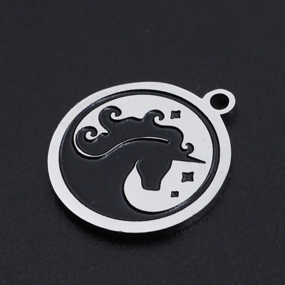 5 шт./лот 100% подвески из нержавеющей стали в виде морской волны оптом браслеты