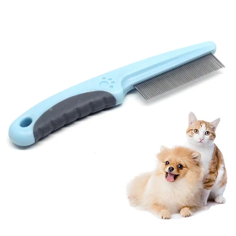 Собака щетка для шерсти однорядные зубов с отпечатками лап собаки вычесывания