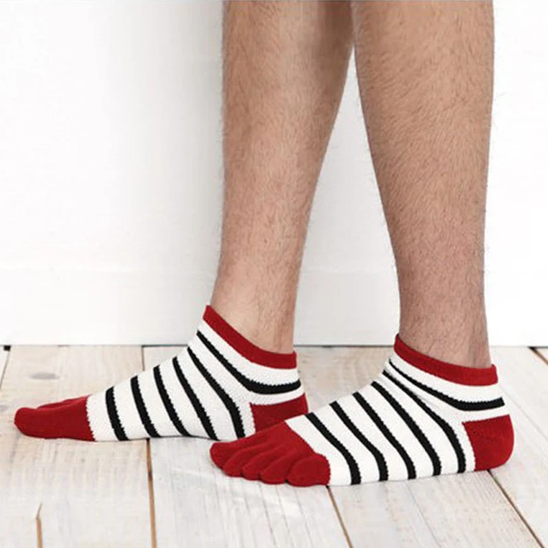 2 пары летних носков мужская и женская одежда Полосатые Носки с рисунком пять