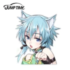 Время скачка 13x12 см для искусства меча онлайн, если нет, сделай сам, мотоциклетные автомобильные наклейки, окклюзия, царапина, наклейка подходит для RV JDM украшение