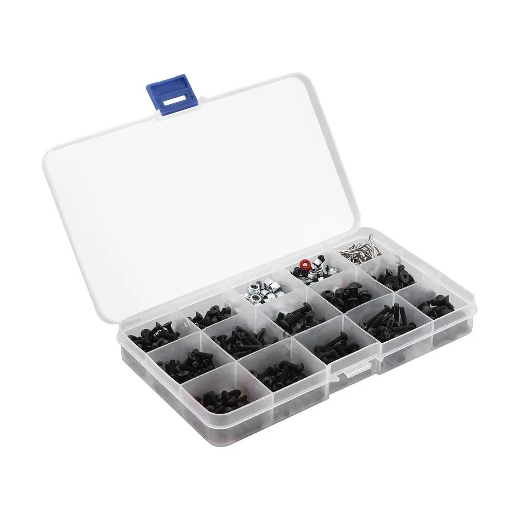 

Model Car Durable Universal M3 M4 Nut Screw Repair Kit Portable RC Car Screws Box Set Good Workmanship