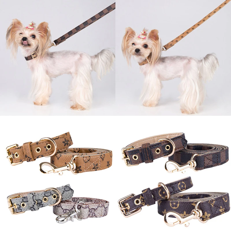 

Pet Dog Pu Collar Leash Cat Collar Classic Pet Dog Leather Collar Dog Leash Accessory Collar For Small Medium Large Dogs Rope