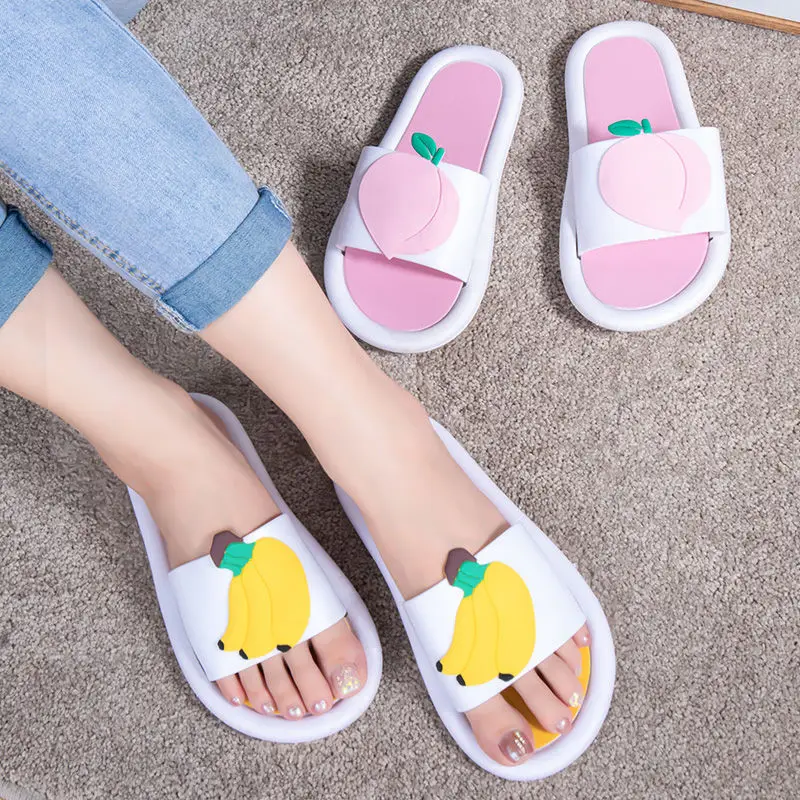 

Women Fruit Slippers Home Slippers Summer Sandals Slides Women Shoes Flip Flops Sandalias Mujer Non-slip Soft Sole Shoe