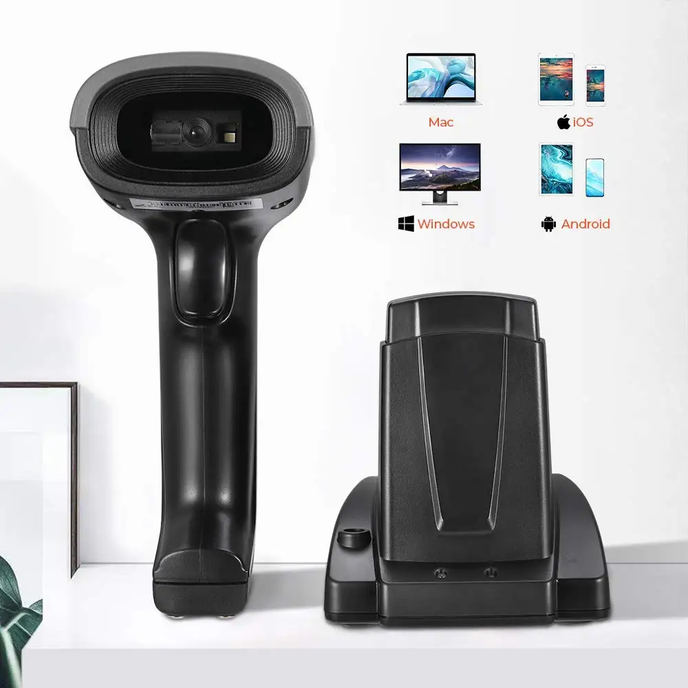 Беспроводной сканер штрих кодов Issyzonepos с Bluetooth 2D QR код ручной экран считыватель