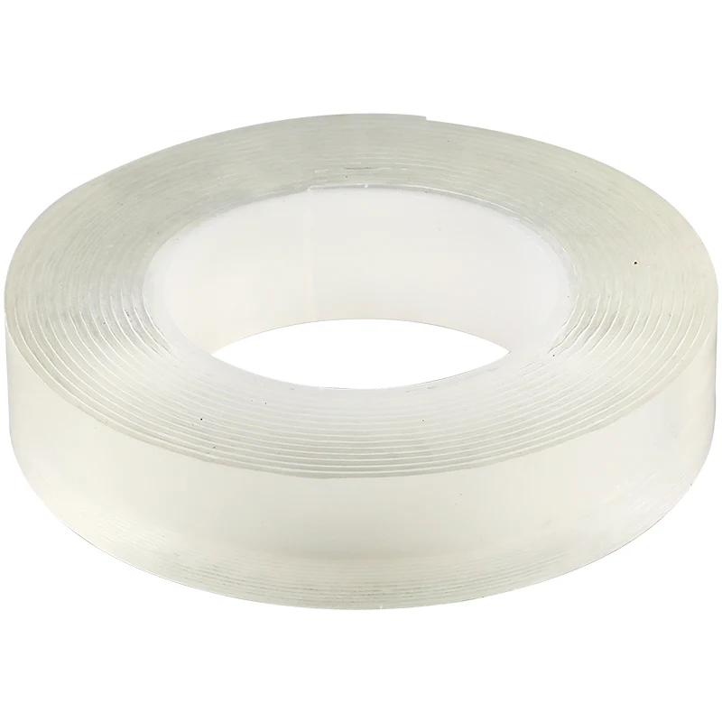 Sharkbang 1M/3M/5M Waterproof Magic Double Sided Nano Tape Transparent Reusable Traceless Adhesive Tape Gekkotape Cleanable - Цвет: Transparent