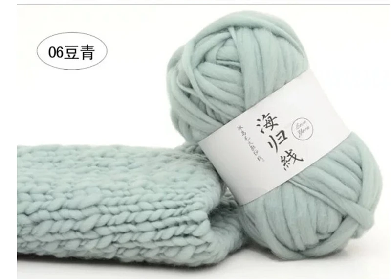 Исландский плюшевый шерстяной свитер Толстая шерстяная пряжа супер громоздкое