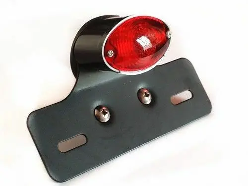 

LED Brake Tail Light W/License Plate Bracket For Harley Honda Triumph Cafe Retro