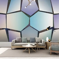 custom any size mural wallpaper modern 3d abstract geometric wall painting living room tv background wall decor papel de parede