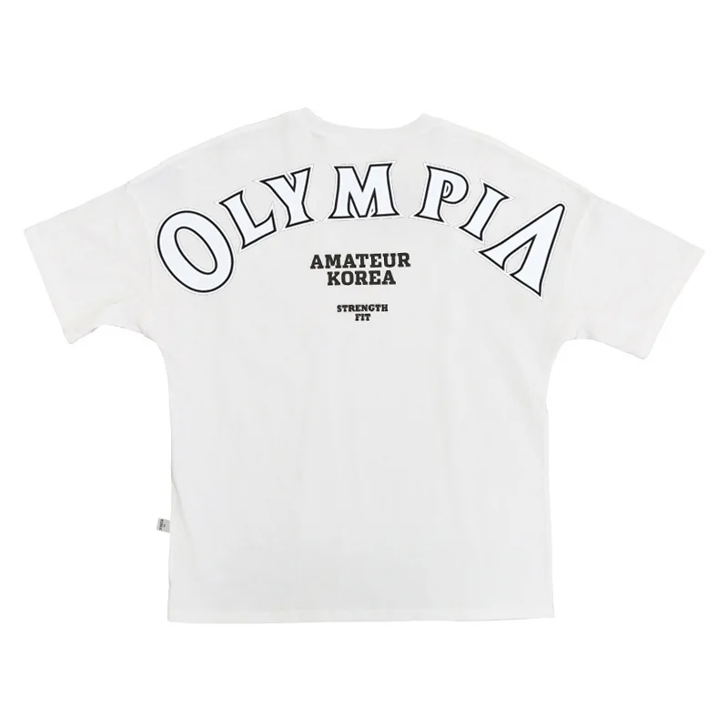 

Orsay's New Summer Plus-Size Sports Short Sleeve Cotton Couple INS Hong Kong Fashion Loose Fitness Half Sleeve T Shirt
