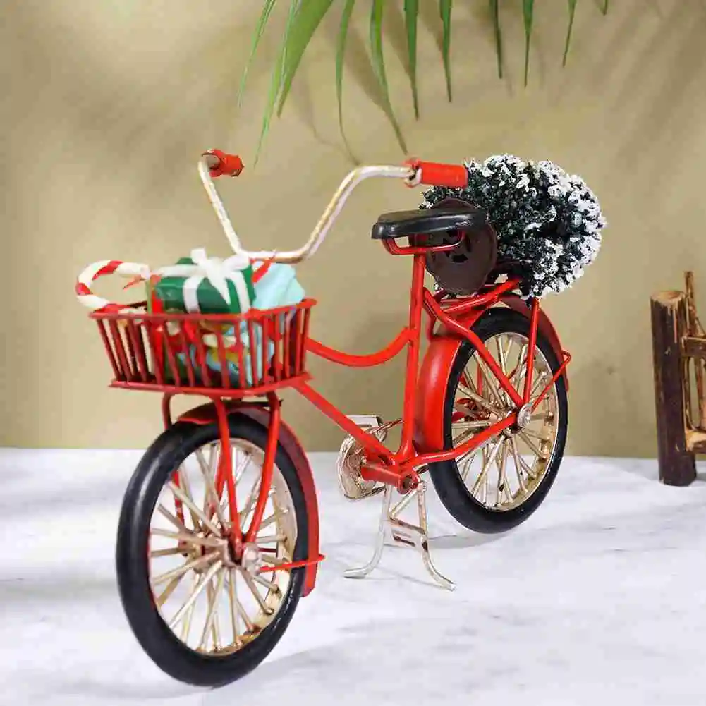 

Miniature Metal Bicycle Garden Style Bike Dollhouse Bicycle Creative Game Gift Model T2G5