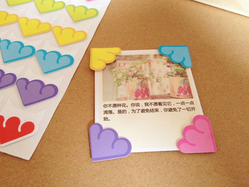 5 листов 120 шт альбом сделай сам угловая наклейка бумажная s Скрапбукинг защита