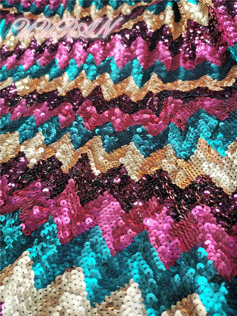 Фуксия розовое золото блесток ткань стрейч спандекс вышитые сетки африканские