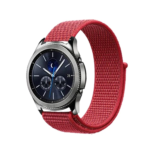 25-china red Ремешок 22 мм 20 мм для samsung galaxy watch active 2 46 мм 42 мм gear S3/S2 Frontier/Classic huawei watch gt 2 Amazfit bip band - Цвет ремешка: 25-china red