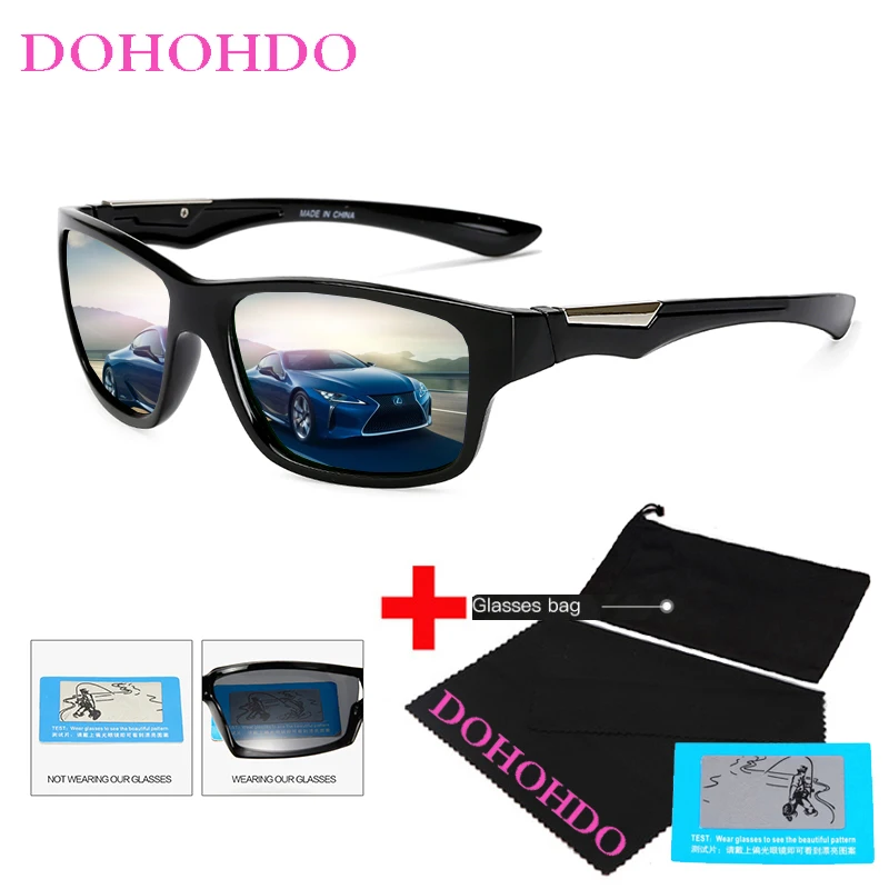 

DOHOHDO New Yellow Polarized Sunglasses Men's Night Vision Driving Sun Glasses Anti-Glare Car Drivers Goggles Eyewear For Man