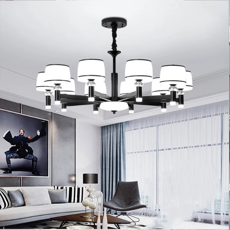 Светодиодная люстра в современном европейском стиле потолочные светильники для