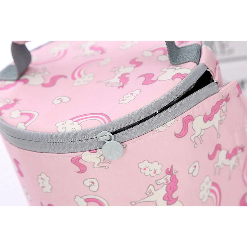 Для взрослых детей круглый Термосумка для пищи крутая сумка цветок Фламинго