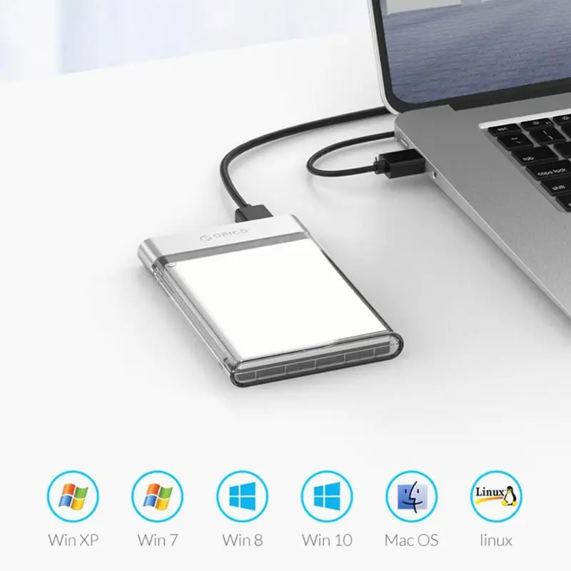 ORICO 2129U3 SATA3.0 для USB3.0 Micro-B адаптар для жестких дисков для 2,5 дюйма SATA HDD/SSD для Windows, Mac