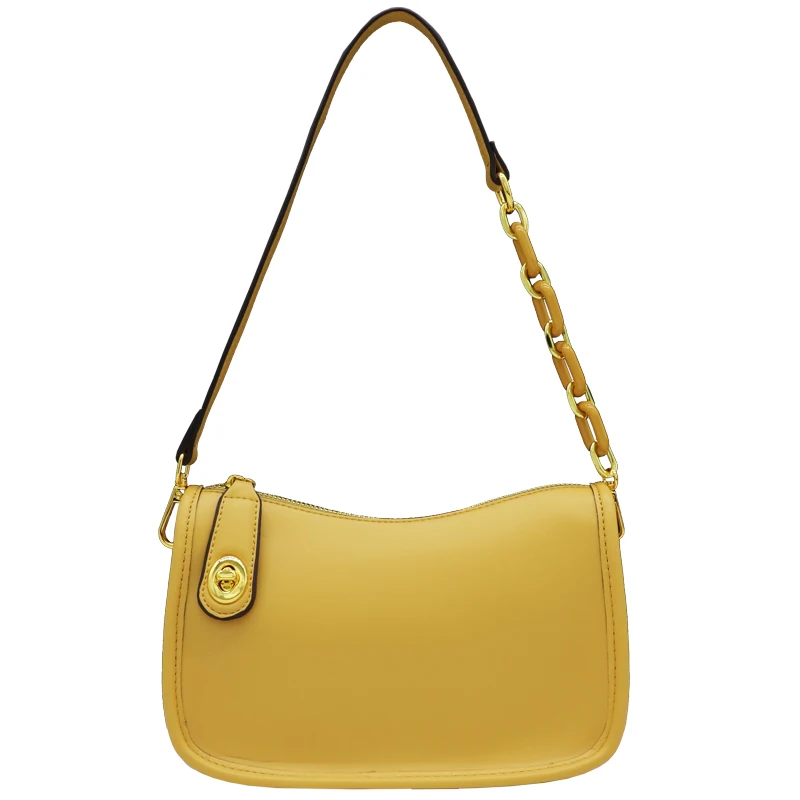 

Niche Design Baguette Messenger Bag 2021 Acrylic Chain Shoulder Underarm Bag Casual Early Spring SWBZ