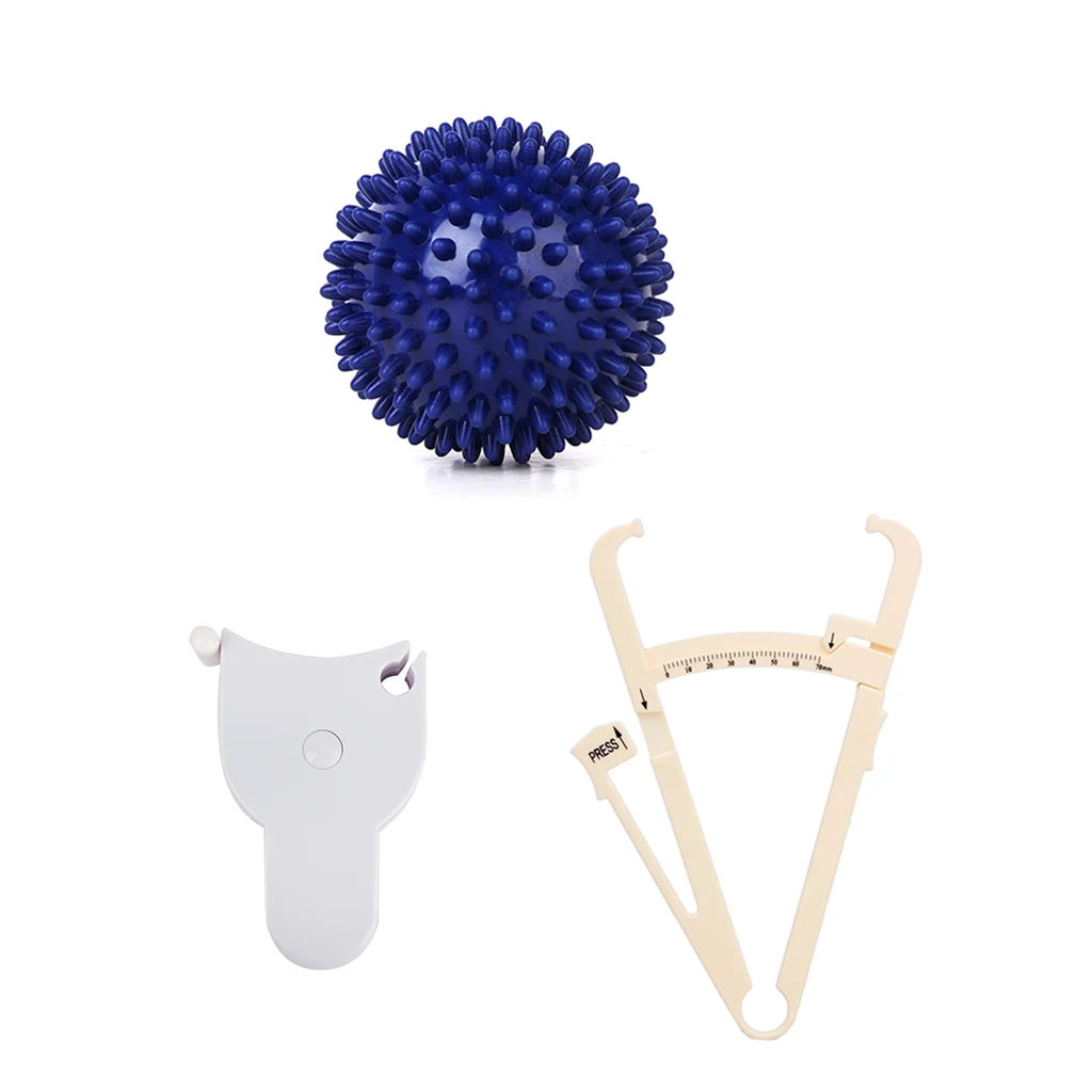 Footful Massage Ball Stimulate the Blood Circulation Muscles Relieve Tension+Body Tape Measure+Body Tester Caliper | Спорт и