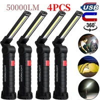 5 modes cob portable led work light usb rechargeable magnetic torch worklight for camping repair car