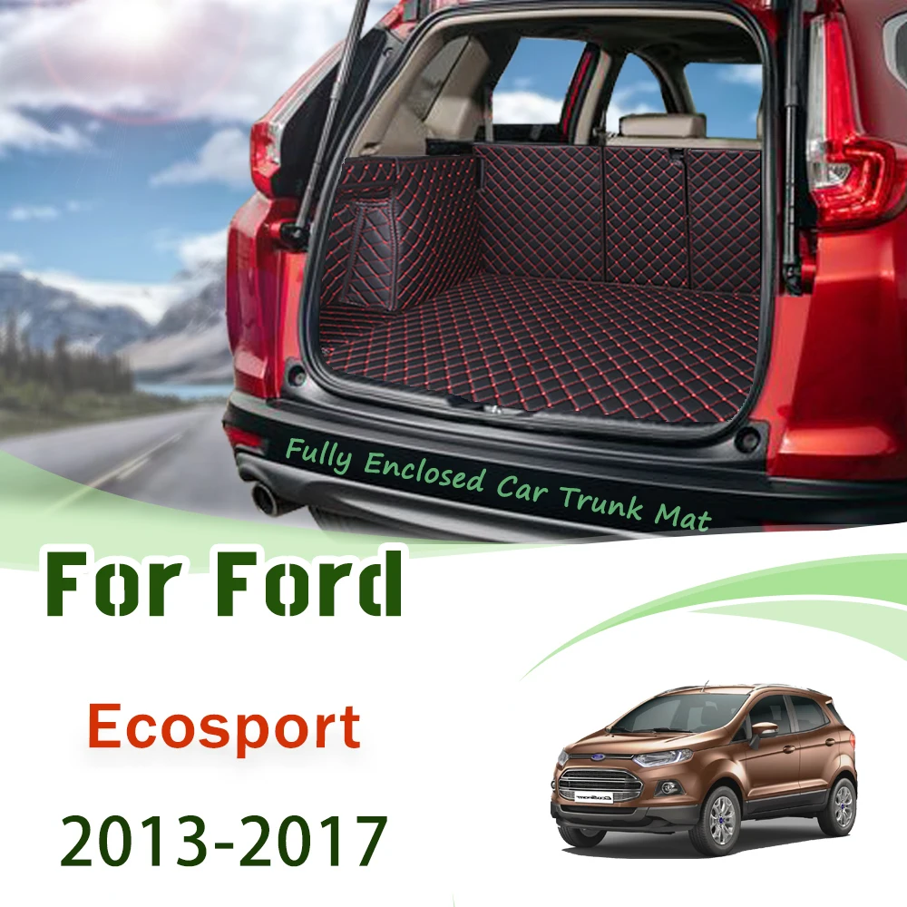 

for Ford Ecosport 2013-2017 Rear Trunk Mat Fully Enclosed Car Trunk Mat Dust Proof Trunk Floor Boot Pad Accessories 2015 2016