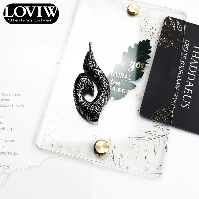 Кулон крючок этнические маори Модные Этнические украшения руччной работы