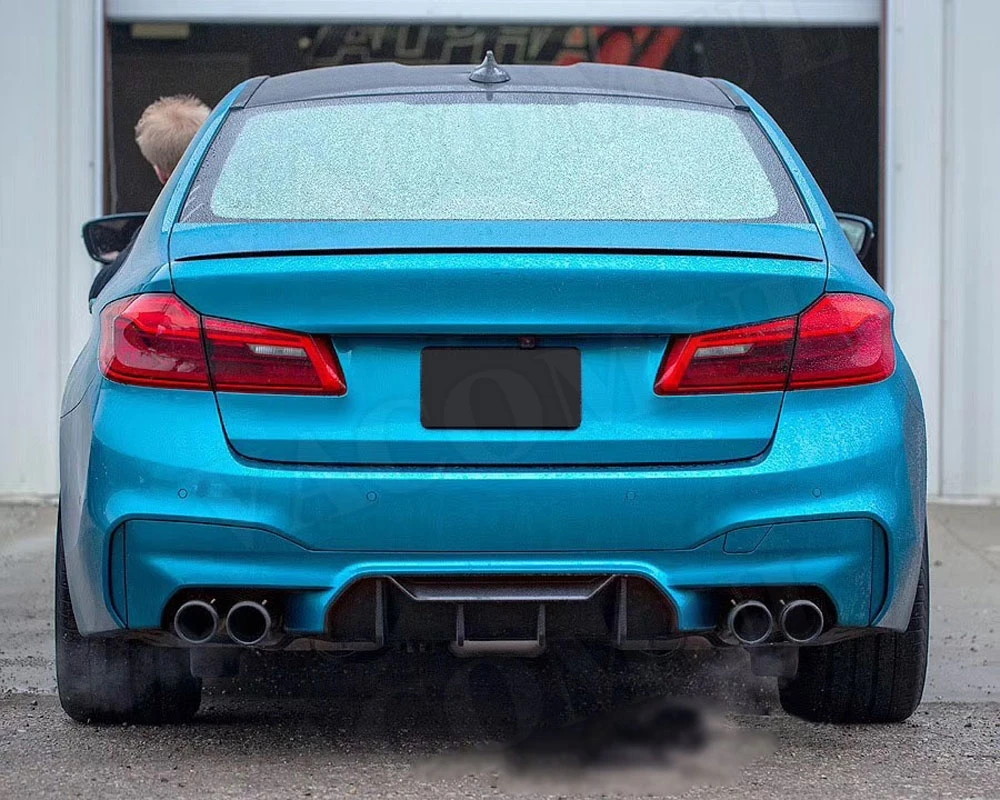 Сухое углеродное волокно диффузор губа на задний бампер спойлер для BMW 5 серии F90 M5