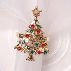 Высококачественное кольцо для салфеток в виде рождественской елки, кольцо для рта, набор для комнаты, Пряжка для рождественских салфеток