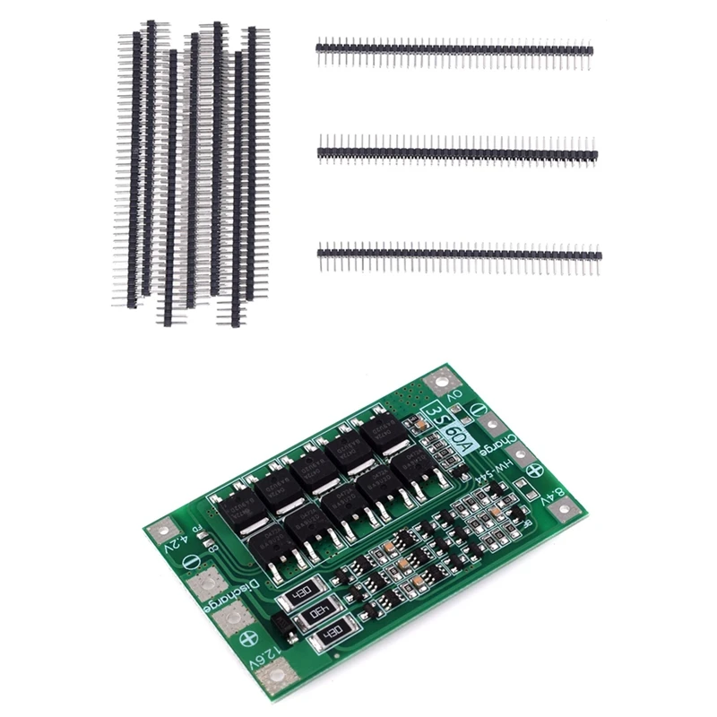 10 шт. 2x40 контактов шаг 2 54 мм двухрядные штырьковые разъемы PCB и 1x литий ионный