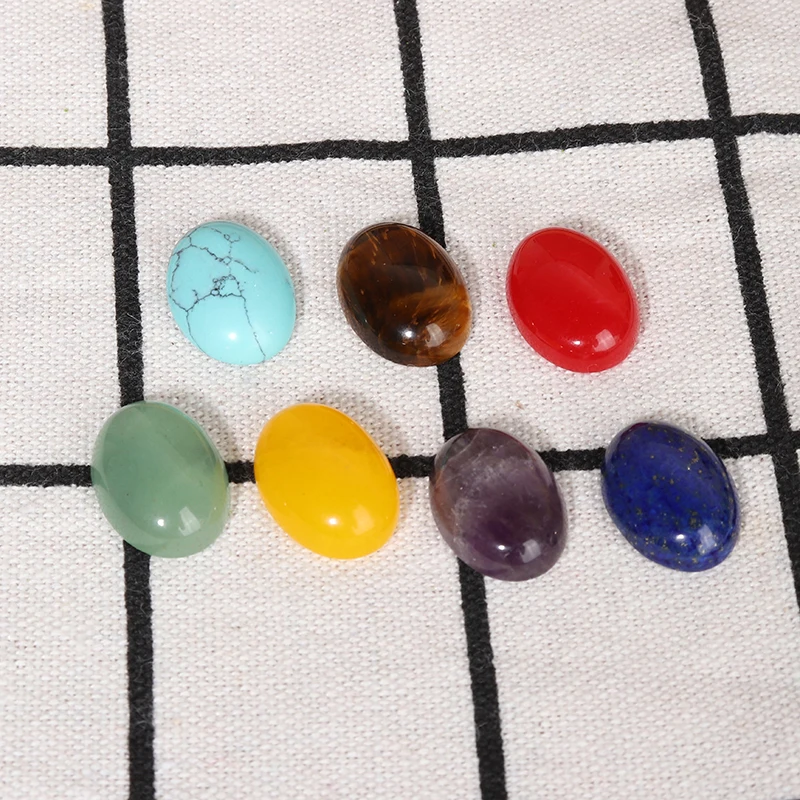 7 шт. подвески из натурального камня хрустальные чакры бусины рейки гравировка