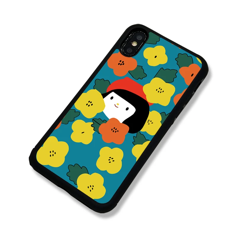Bigflower для iphone11 мультяшный чехол с абстрактным цветочным узором защитный