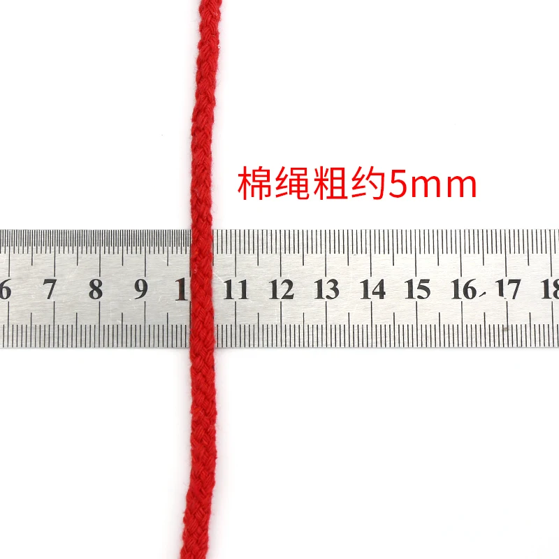 5 мм веревка из хлопка декоративная витая для украшения ручной работы шнур