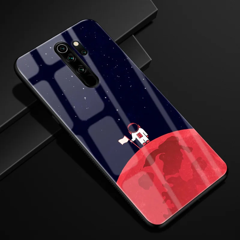 25 Для Xiaomi Redmi Note 8 Pro Чехол силиконовый бампер стекло жесткая задняя крышка для Redmi Note 8 чехол для телефона s Redmi Note8 Pro 8Pro Coque - Цвет: 25