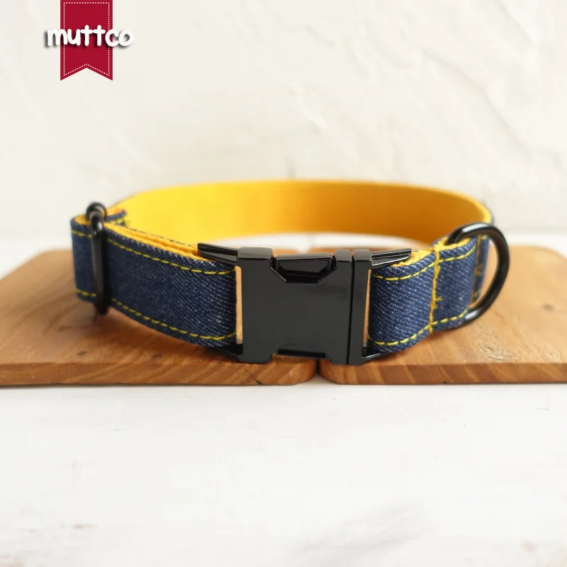 MUTTCO/Розничная продажа Воротник с самостоятельным дизайном Желтый джинсовый