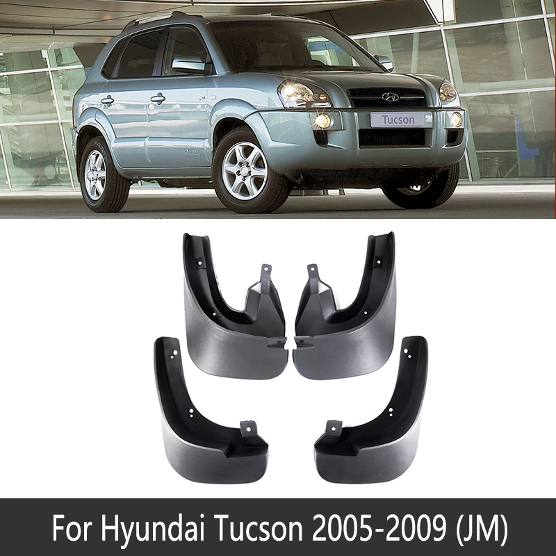 2005-2009 JM Автомобильный брызговик для hyundai Tucson JM лм TL 2005~ ix35 Fender брызговик закрылки аксессуары для брызговиков 2006 2007 2008 - Название цвета: 2005-2009 JM