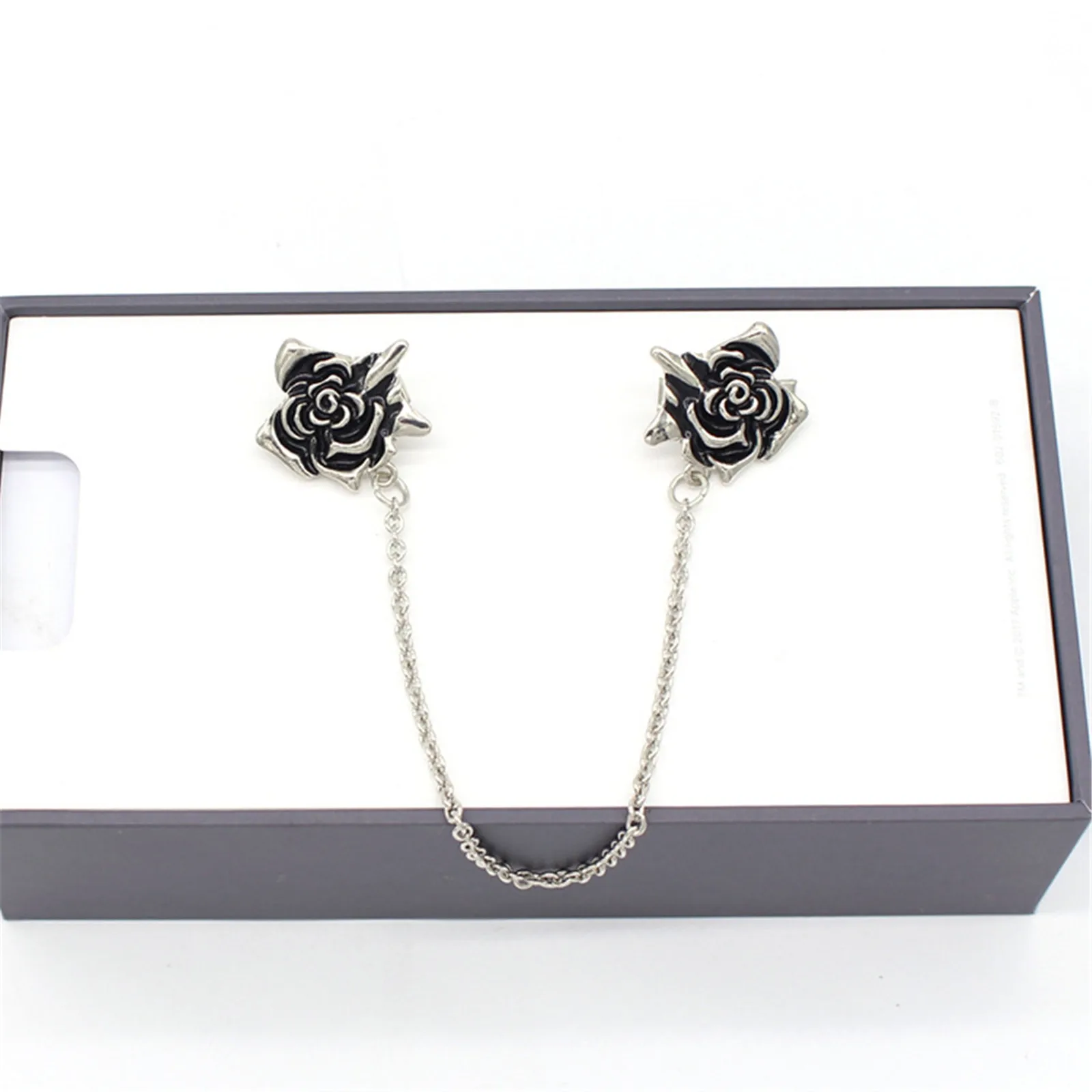 Винтажный свитер в форме розы Заколки для женщин кардиган воротник