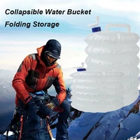 tool pe food grade travel kits outdoor hiking buckets collapsible water bucket folding storage camping accessories