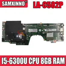 AIZS3 LA-C582P 00NY986 MAIN BOARD For Lenovo Yoga 260 Laptop Motherboard SR2F0 I5-6300U CPU 8GB RAM