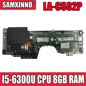 aizs3 la c582p 00ny986 main board for lenovo yoga 260 laptop motherboard sr2f0 i5 6300u cpu 8gb ram free global shipping