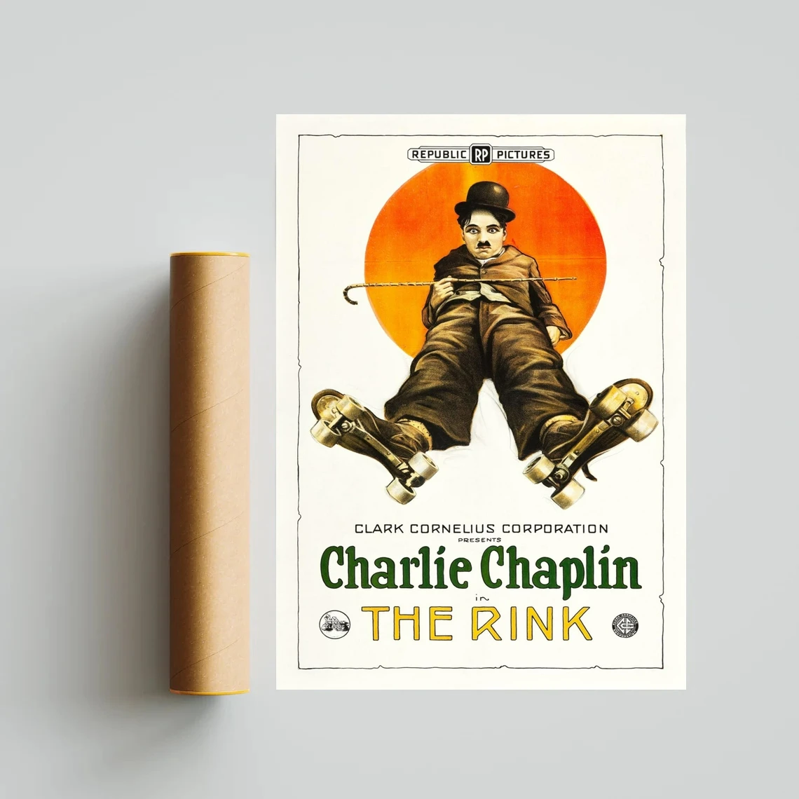Каток кино плакат холст печать Классическая Ретро винтажная настенная живопись