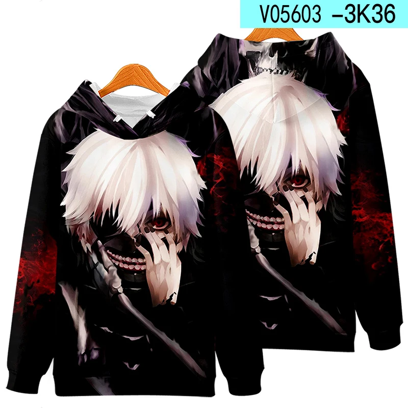 Японское аниме Токийский Гуль канеки Кен Косплей Толстовка для женщин и мужчин